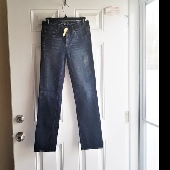 American Eagle Outfitters Denim - American Eagle Outfitters Women's Dark Blue Super Stretch Skinny Jeans Size 2R